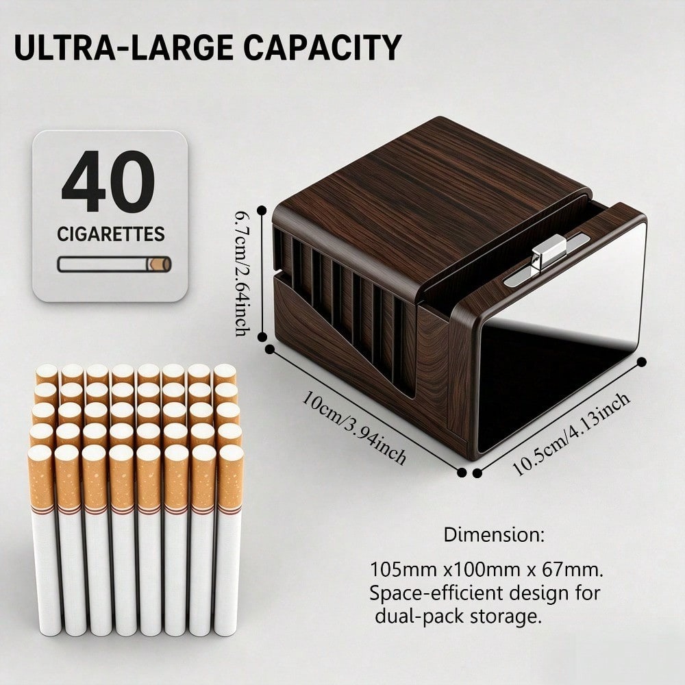 Large Capacity Cigarette Case, - огляд і ціна Smoking & Vaping Accessories
