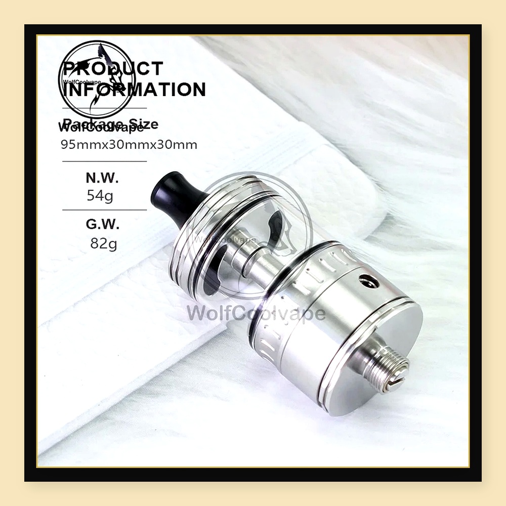 Wolfcoolvape NOLA RTA 22mm Reb - огляд і ціна Vaping Air